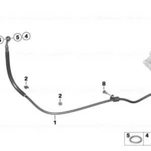 Brake pipe rear - BMW Motorrad Reducere specială