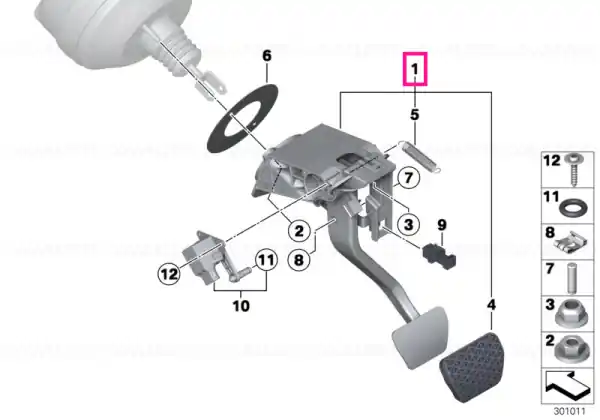 Preț promoțional Pedal assembly wiht brake pedal