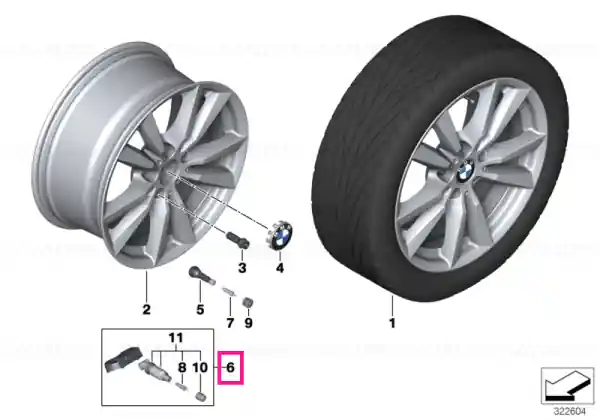 Premium Modul RDCi cu ventil șurub - BMW
