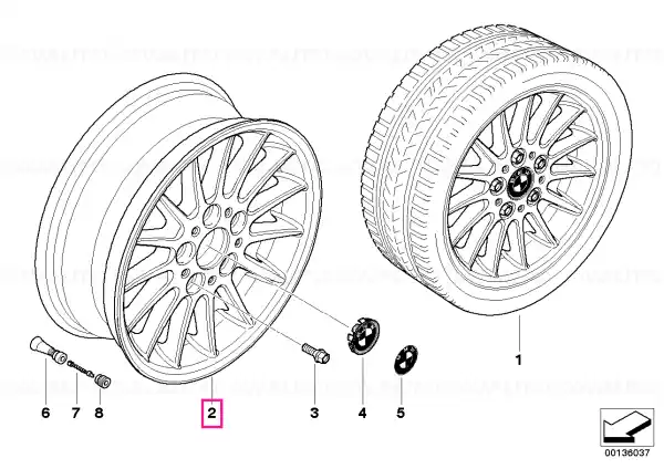 Preț mic Light alloy rim 7JX16 ET:34