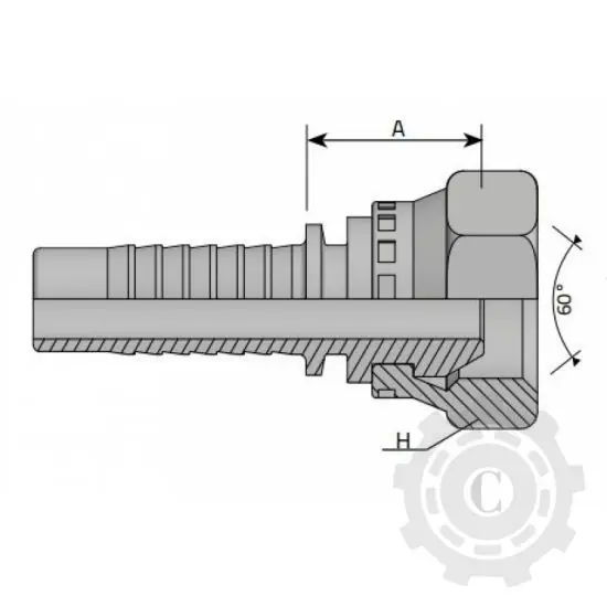 Cumpără online ARMATURA BSP CU FILET EXT.1/2 DN08