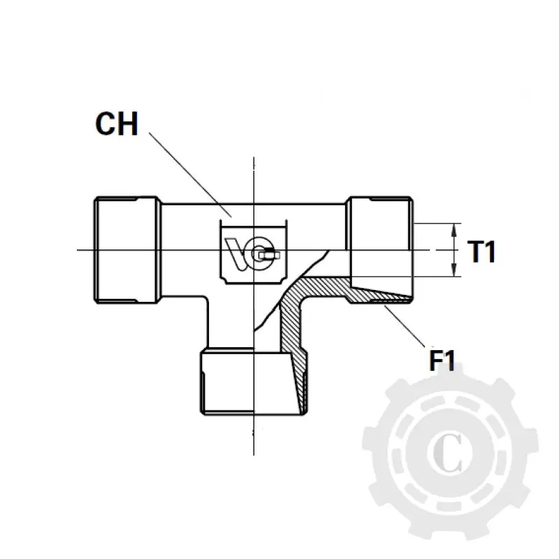 Ofertă RACORD T FE-OL M14X1.5L MIJLOC