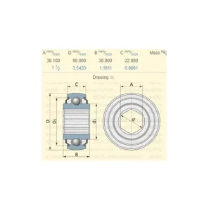 210 KRRBAH02 RULMENT INTERIOR HEXAGONAL Premium