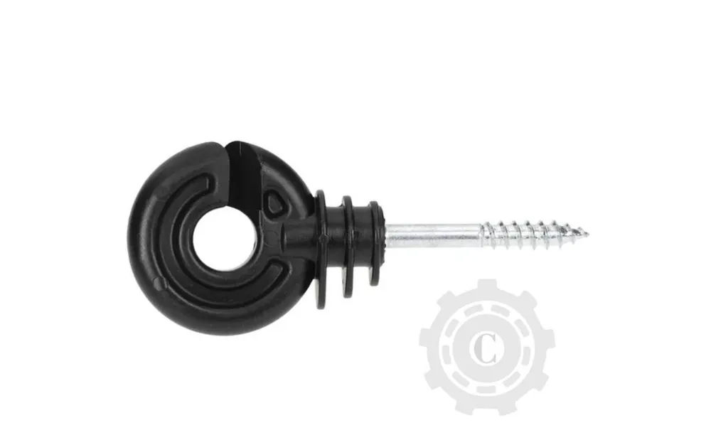 Preț redus Izolator inelar negru șurub 40mm x diametru 5,3mm 25 BUC