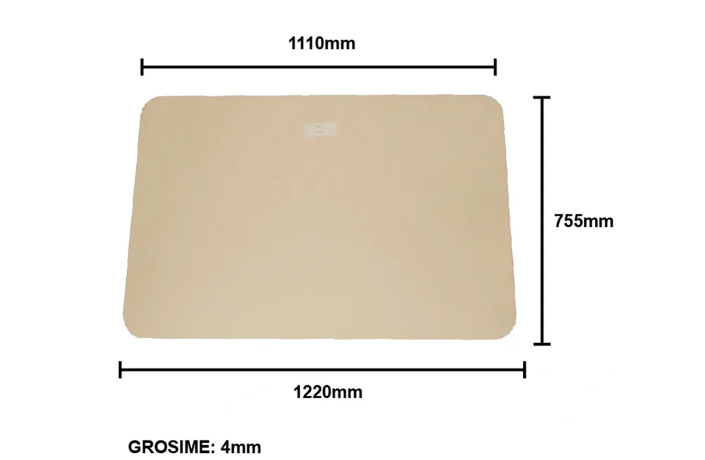 Geam 1220x755x4mm luneta sus cabina tronconica tip nou UTB U-650 Disponibil imediat