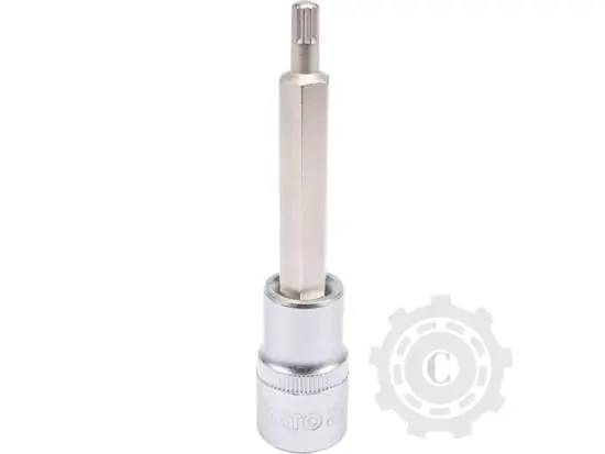 Super ofertă BIT CU SPLINE ADAPTOR 1/2" M6 100mm