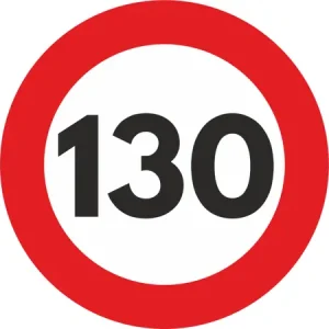 AUTOCOLANT LIMITA VITEZA MIC 130 Preț redus