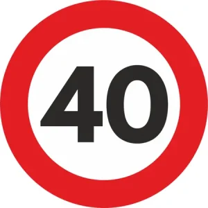 AUTOCOLANT LIMITA VITEZA MIC 40 Cel mai bun preț