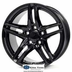 Jante aliaj BORBET XR BLACK GLOSSY 8X18 5X112 ET30 66,6 Calitate înaltă