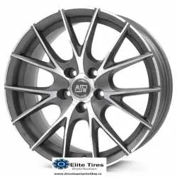 Lichidare de stoc Jante aliaj MSW 25 MATT TITANIUM FULL POLISHED 9X18 5X110 ET34 65,06