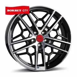 Premium Jante aliaj BORBET GTY BLACK RIM POLISHED GLOSSY 8.5X19 5X112 ET35 66,5