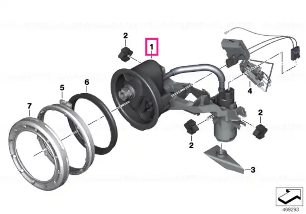 Transport gratuit Fuel pump assy - BMW Motorrad