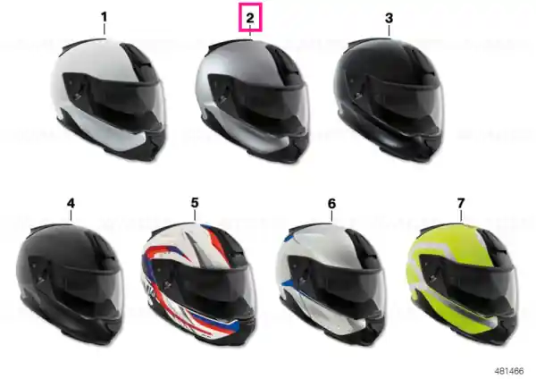 Helmet 7 carbon silver 64/65 ECE - BMW Motorrad Calitate înaltă