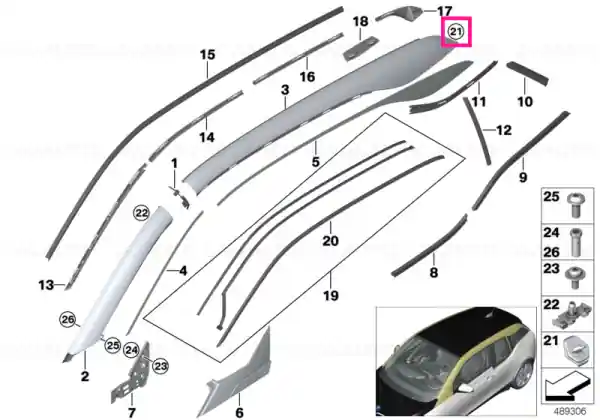 Reducere specială Fixing clamp left - BMW