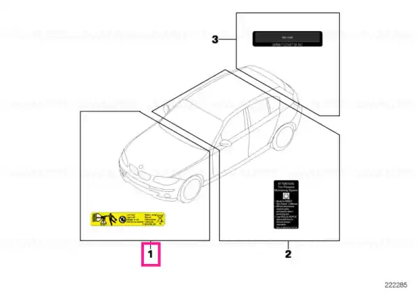 Label, coolant 600+/-15G - BMW Livrare rapidă