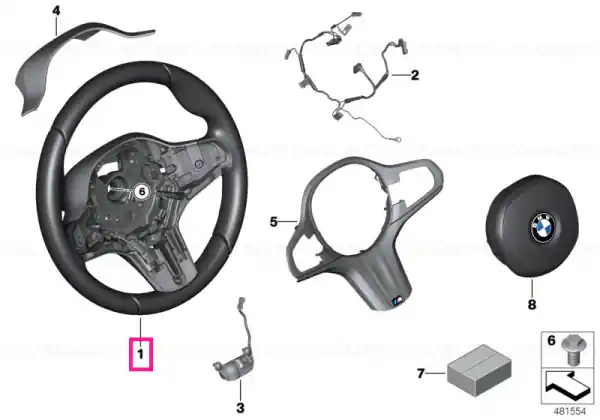 M Sports steering wheel leather - BMW Ofertă exclusivă