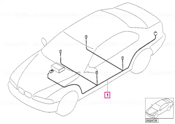 Loud speaker cable harness Harman Kardon - BMW Retur gratuit