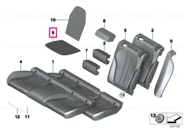 Cumpără acum Heating element, basic seat - BMW