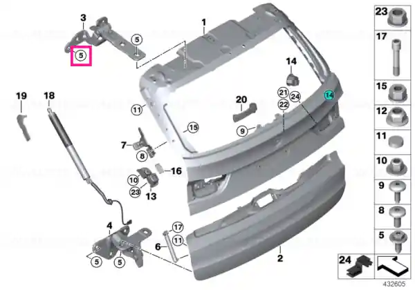 Șurub hexagonal ISA M8X22-8.8 - BMW Chilipir