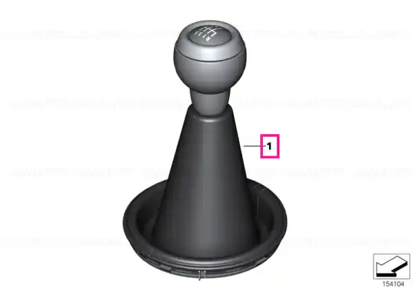 Ofertă Leather shift knob with boot/6-speed SILBER - BMW - Mini