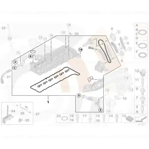 Livrare gratuită Kit reparatie lant distributie superior - Value Parts - BMW Seria 3 E90, E91, E92, E93; Seria 5 F07, F10, F11; X5 E70; X6 E71