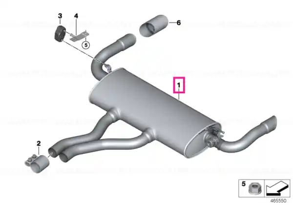 Reducere de preț Rear silencer with exhaust flap - BMW