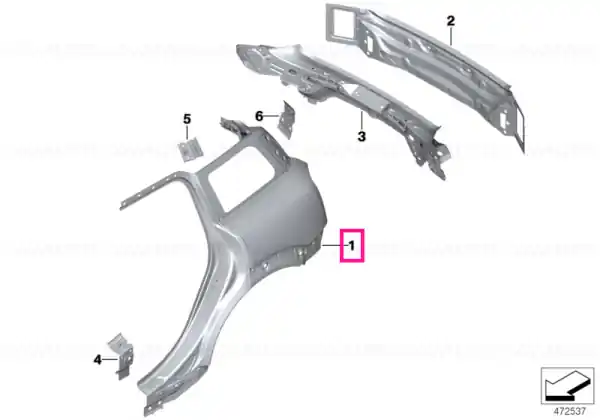Reducere extra Left rear side panel - BMW - Mini