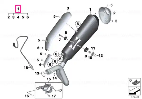 Comandă acum Muffler system - BMW Motorrad
