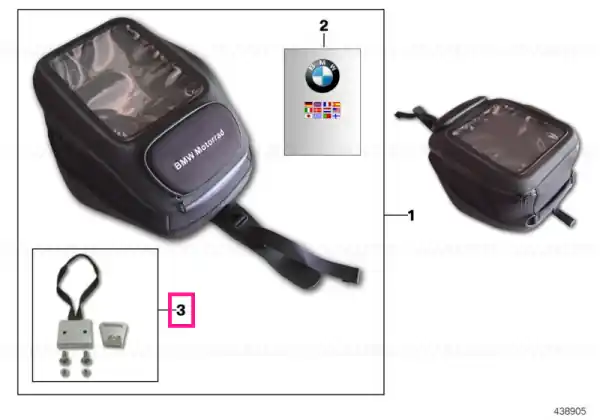 Calitate înaltă Connection, tank rucksack - BMW Motorrad