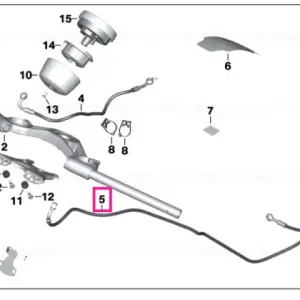 Brake line, control circuit, front - BMW Motorrad Retur ușor