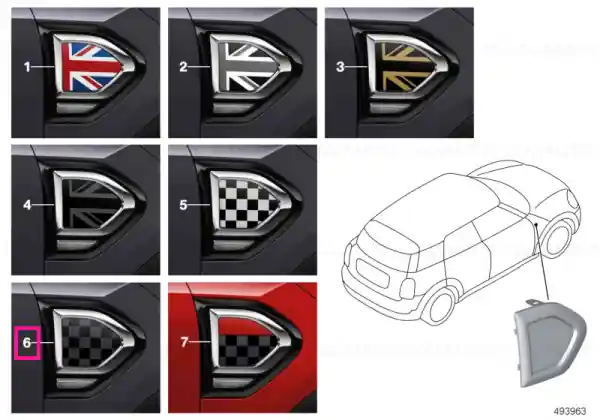 Bestseller Set decorativ cu pernă CHECKERED B/G - BMW - Mini