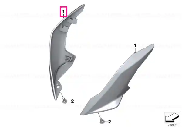 Vezi acum Headlight trim left blank ROHTEIL / BLANK - BMW Motorrad