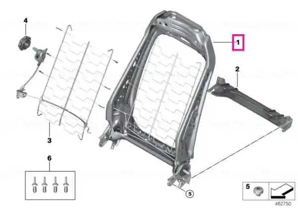 Reduceri Backrest frame, left - BMW - Mini
