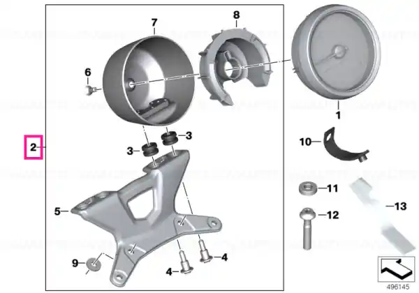 Set mounting double instr.cluster black - BMW Motorrad Noutate