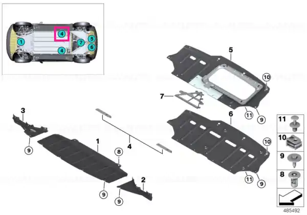 Air guide, high-voltage battery unit - BMW Super ofertă