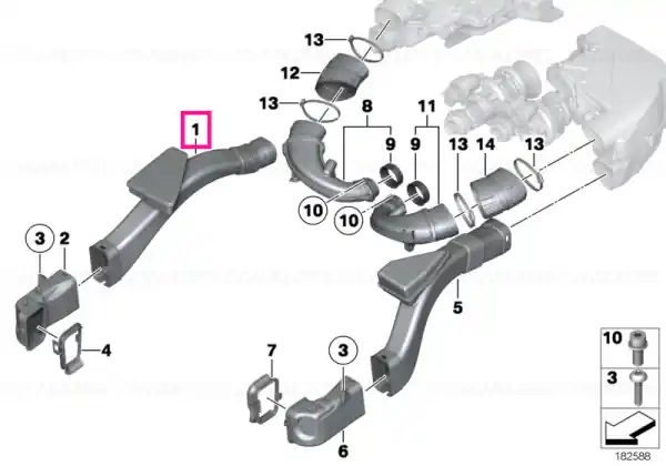 Lichidare de stoc Air channel 1-4 - BMW