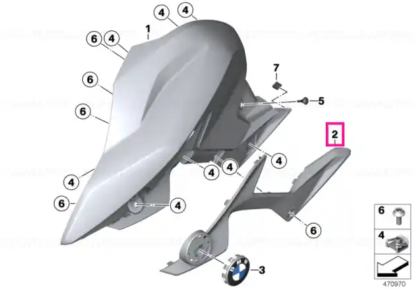 Suport placă stânga - BMW Motorrad Ofertă de sezon