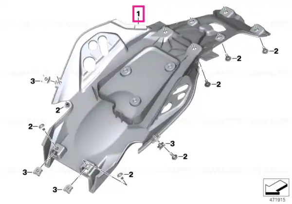 Chilipir Tail bottom section - BMW Motorrad