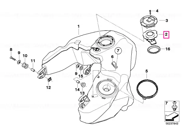 Filler tube - BMW Motorrad Reducere extra