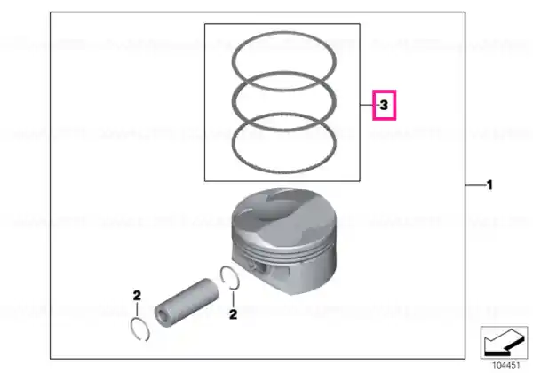 Livrare expres Kit reparație segmenți piston (0) - BMW