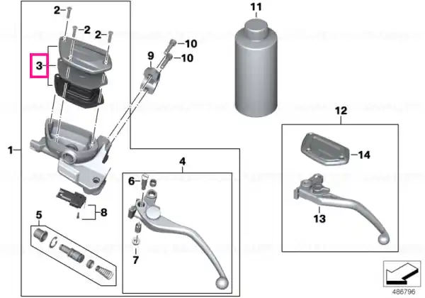 Set capac rezervor dilatare ambreiaj - BMW Motorrad Transport gratuit