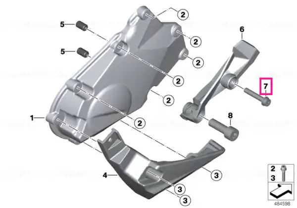 Șurub ISA M6X35-U1-8.8 - BMW Motorrad Disponibil imediat