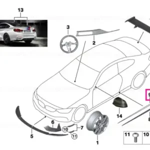 Adhesive tape side sill insert M4 DTM - BMW Premium