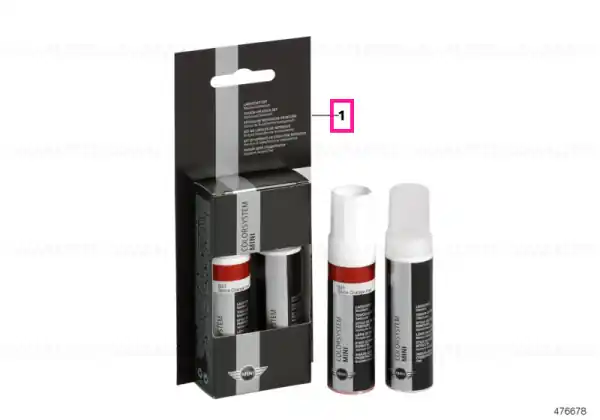 Touch-up stick set, Cool blue met. 2X12ML A27 - BMW - Mini Comandă acum