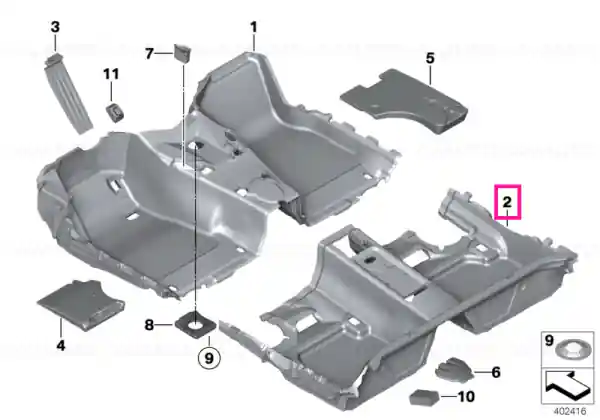 Reducere Covoraș podea spate VENETOBEIGE - BMW
