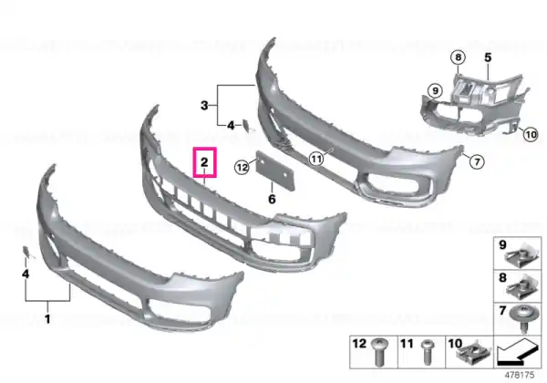 Capac ornamental bara fata aprimat ALL4 - BMW - Mini Cel mai bun preț