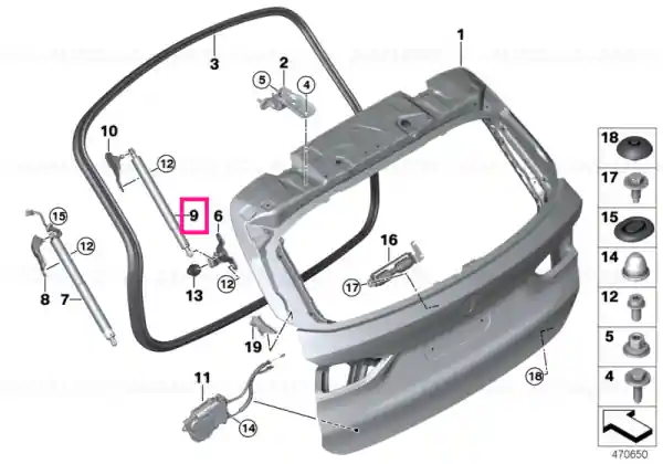 Livrare gratuită Suport arc stânga - BMW