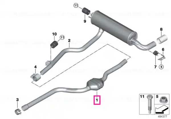 RP-exhaust pipe catalytic converter - BMW Reducere specială
