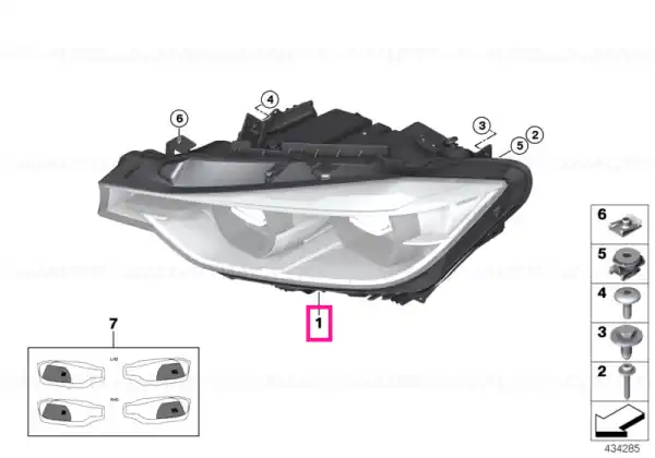 Super ofertă Headlight, LED technology, left - BMW