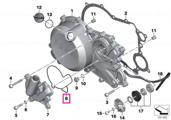 Preț redus Garnitură preformată - BMW Motorrad